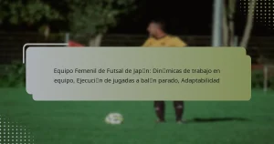 Equipo Femenil de Futsal de Japón: Dinámicas de trabajo en equipo, Ejecución de jugadas a balón parado, Adaptabilidad