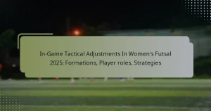 Ajustes tácticos en el juego en el futsal femenino 2025: Formaciones, roles de los jugadores, estrategias